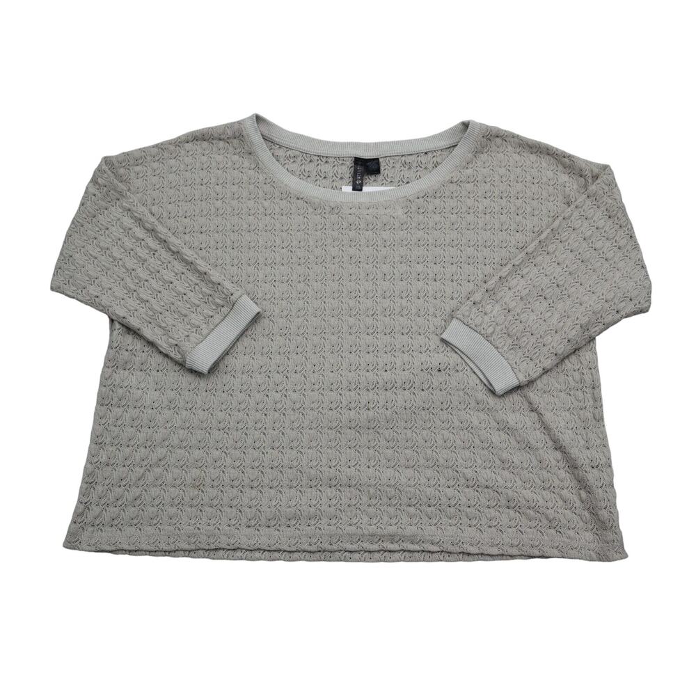 Full Tilt Sweater Womens XL Gray Long Sleeve Boat Neck Casual Knitted Pullover
